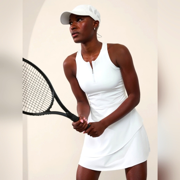 Athleta Dresses & Skirts - NWT Athleta Break Point Dress in Bright White A-C Cup Size Medium